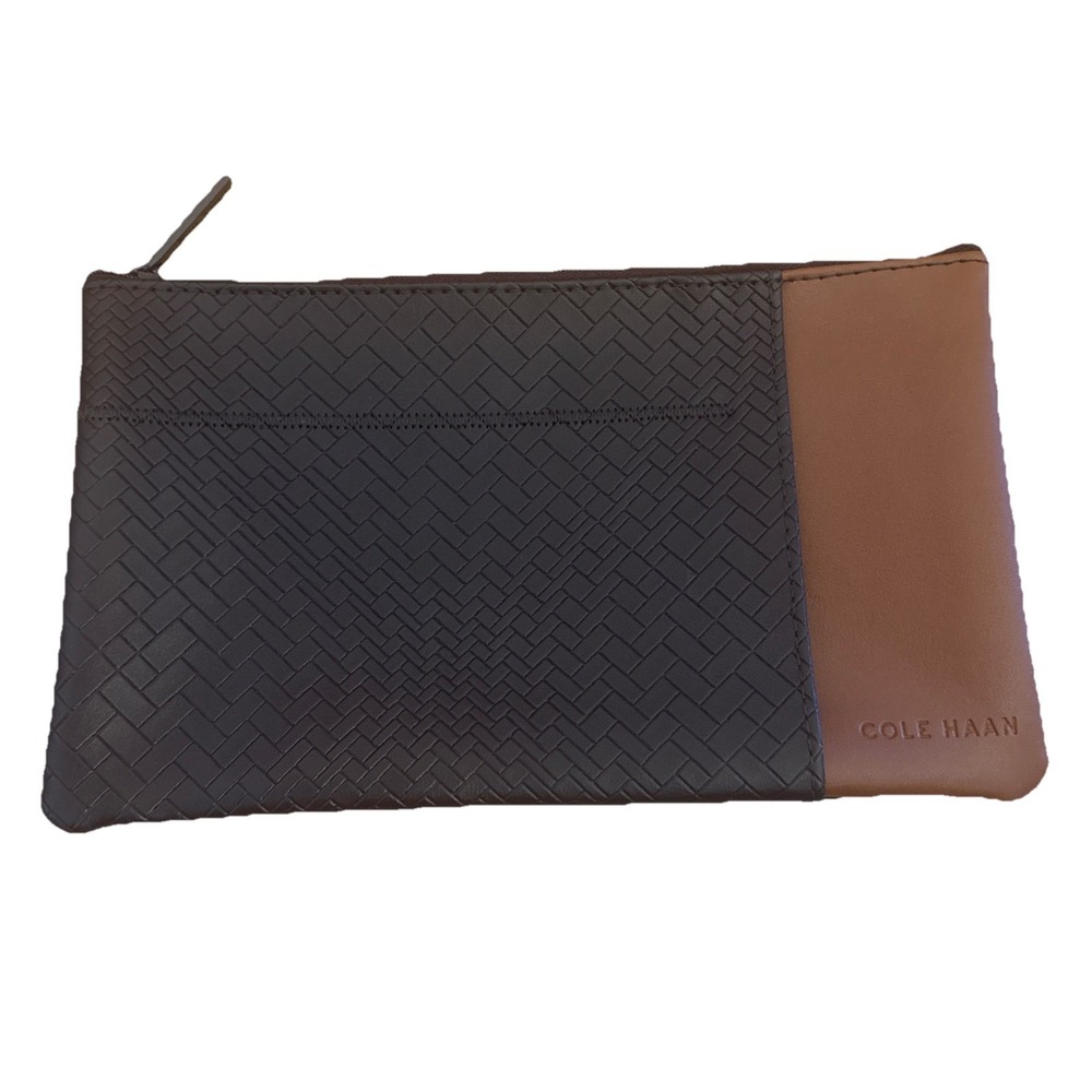 Cole Haan X American Airlines Brown Amenity/Cosmetic‎ Pouch 9.5" X 5.5"